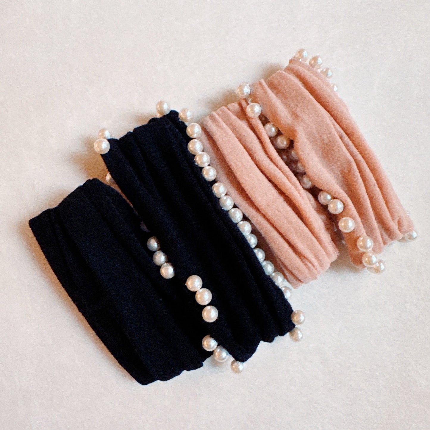Pearl Embellished Hair Tie Set of 4-4