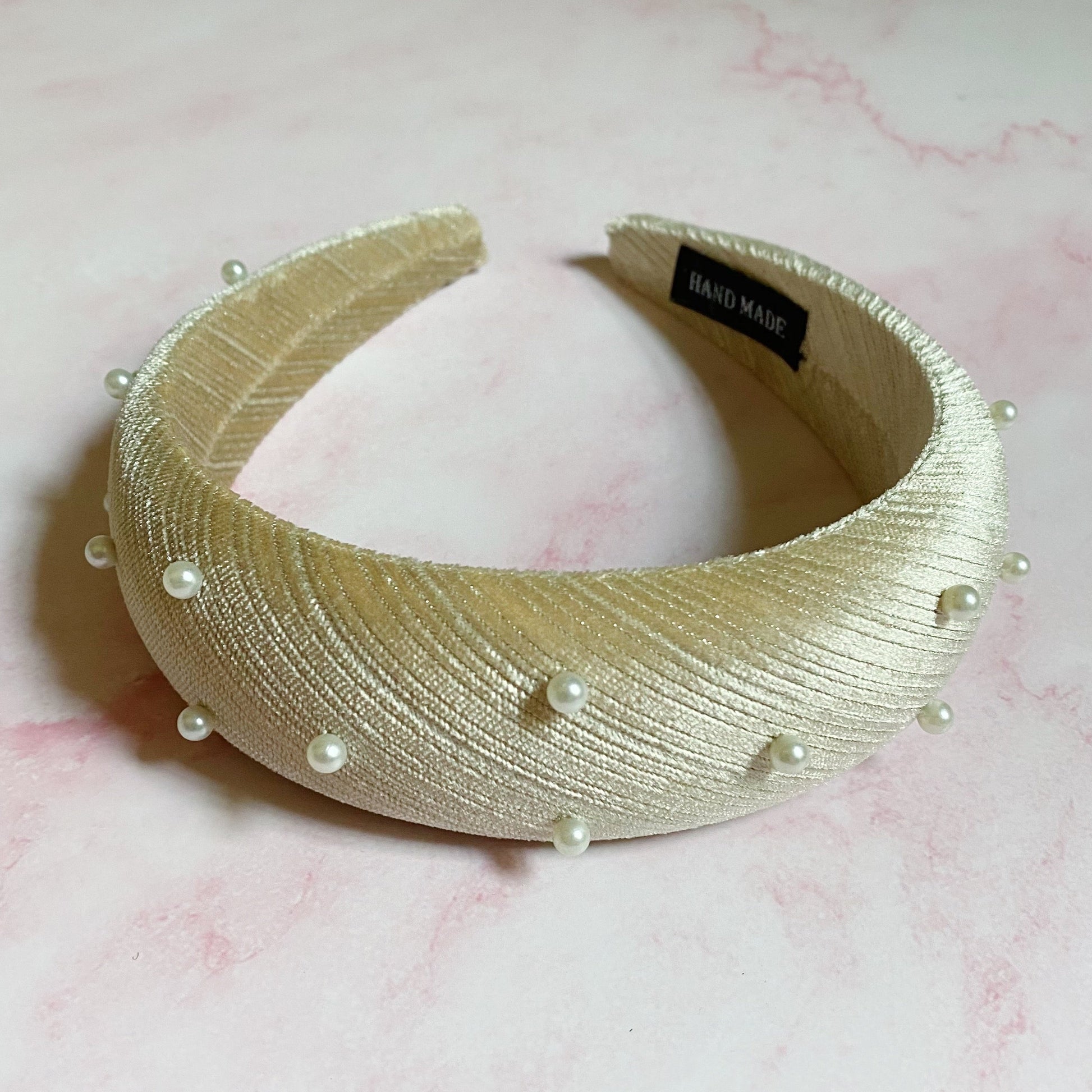 Silky Velvet Pearl Headband-1